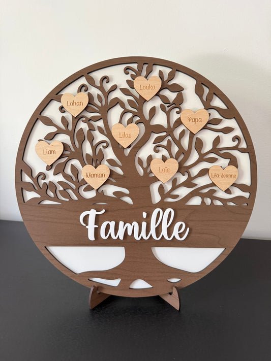 Arbre de vie personnalisé en bois