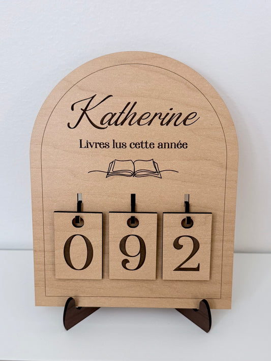 Affiche "Livres lus cette l'année"