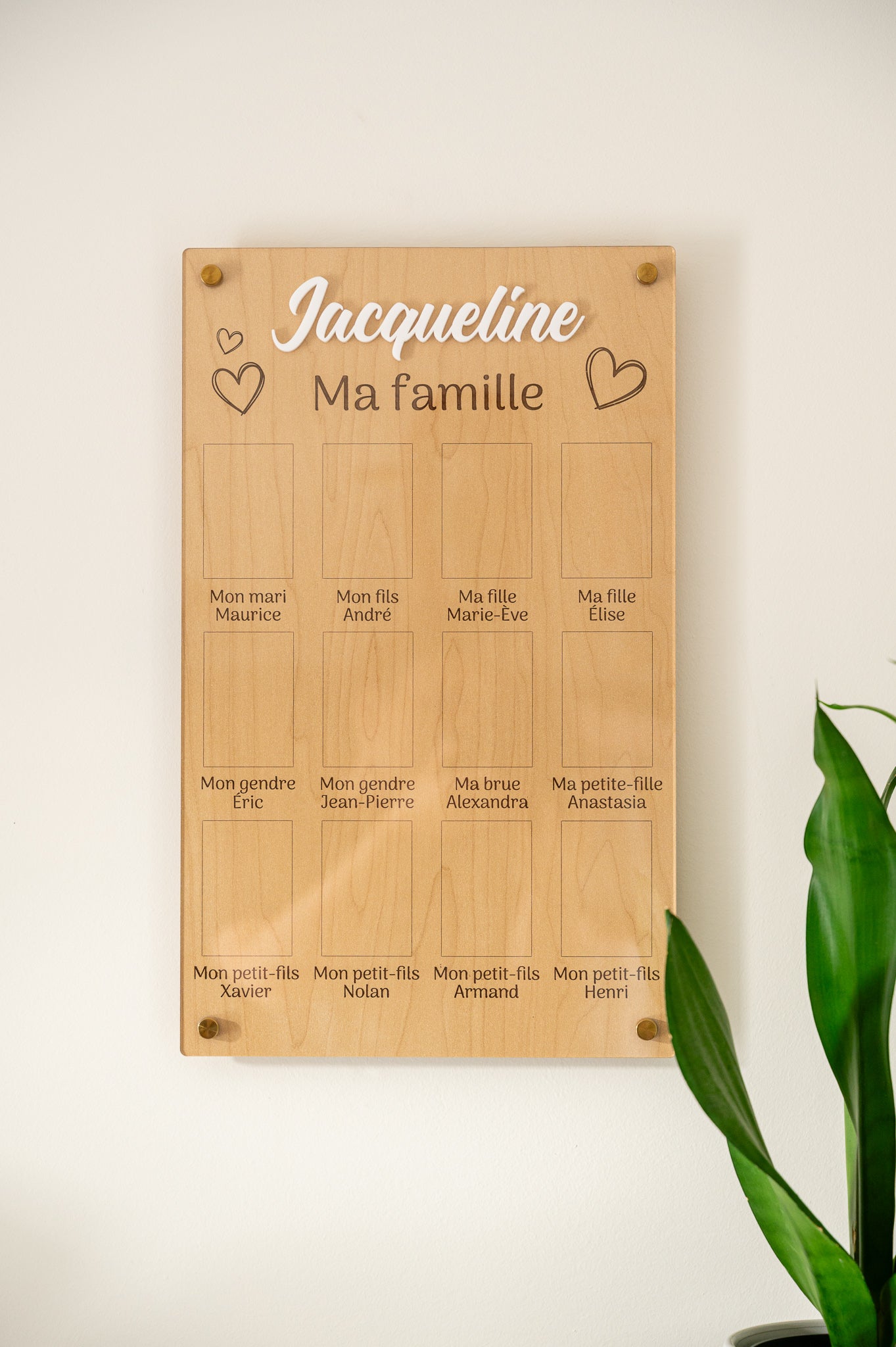 Affiche « Ma famille »