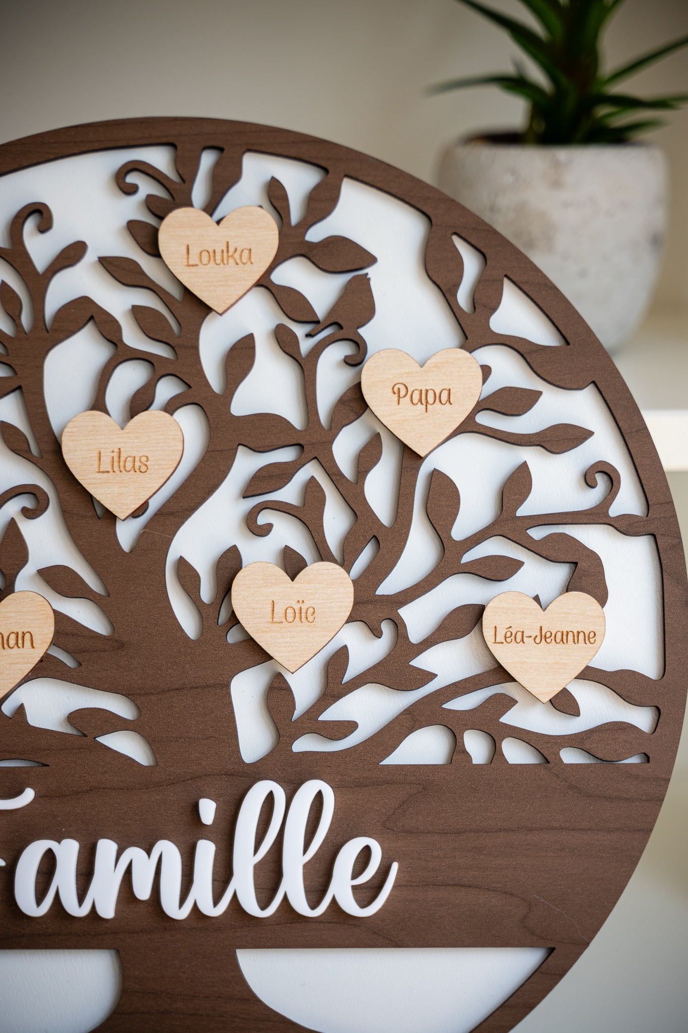 Arbre de vie personnalisé en bois